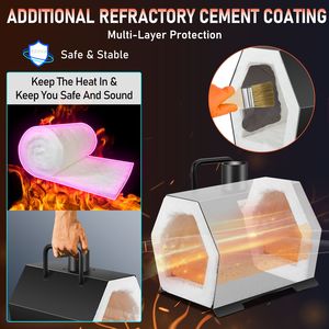 Fornace Portatile a Bruciatore Singolo a Propano, Mini Forno di Grande Capacità per la Forgiatura di Coltelli, per Fabbri e Maniscalchi, Macchinari per la Lavorazione del Metallo - Product Image 2