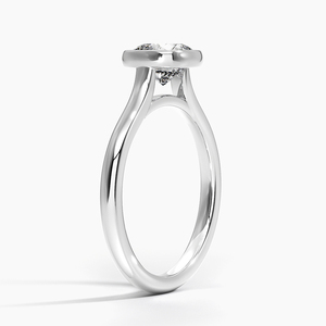 Bague BOJ 025 en argent 925, taille coussin, avec diamant serti clos de 2 mm et plaqué rhodium, pour mariage, 2 carats, couleur D, VVS1, Moissanite certifiée GRA - Product Image 2