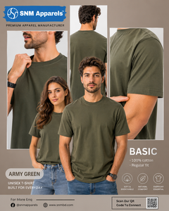 เสื้อยืดผู้ชายพรีเมียม ผ้าแคนวาสคอตตอน 100% แขนสั้น คอกลม ทรงหลวม สไตล์พรีปปี้ ใส่สบายสำหรับฤดูร้อน แห้งเร็ว - Product Image 1
