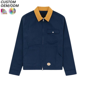 Veste en jean vintage noire personnalisée pour l'hiver, respirante, lavable, motif uni, 100% coton, support OEM ODM, fabrication en gros - Product Image 2