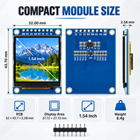 Module d'affichage LCD TFT 1,54 pouce ST7789 240x240 Écran carré couleur Interface SPI 4 fils 3V 5V pour électronique DIY