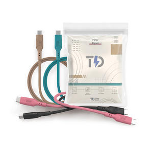 Cable de Carga Rápida USB-C de 60W, Conductor de Cobre Estañado, Trenzado de Cobre Puro, Revestimiento de PVC, Certificado RoHS/FCC, 1M para Móviles - Product Image 2