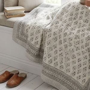 Hand Embroidered Hand Block Printed Cotton Kantha Twin <b>Throw</b> 150x220 cm Handmade Indian Quilt Bedspread Home Decor Bedding Decor - Product Image 6
