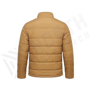 Hooded Quilted Waterproof <b>Bubble</b> Jacket Black Full Sleeve Winter Windproof Cotton Shell Knitted Fabric Polyester Filling Stand - Product Image 2