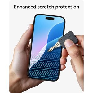 Pellicola Protettiva in Vetro Temperato per iPhone 16/15, 11 Volte Più Resistente, con Tecnologia di Filtrazione della Luce Blu e Anti-Riflesso in Grafene - Product Image 1