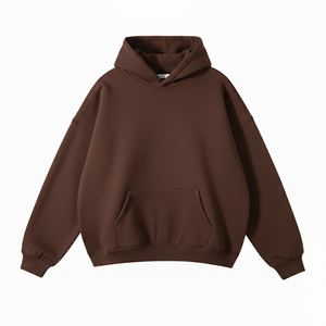 Sweat-shirt unisexe en molleton à épaules tombantes, coupe décontractée, en coton uni, avec poche kangourou, pour homme - Product Image 6