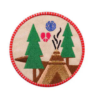 Custom Embroidery Patch Wholesale 3D <b>Puff</b> Embroidered Badges Iron On Sew On Patches for Hats Jackets <b>Bags</b> Shirts Clothing Factor - Product Image 1