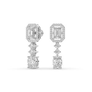 Pendientes de Diamantes Creados en Laboratorio para Reuniones de Oficina y un Look Profesional, Disponibles para Suministro al por Mayor - Product Image 2