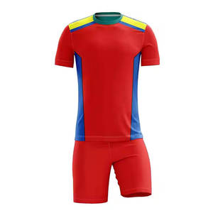 Conjunto de Uniforme de Pádel Rojo Unisex, Manga Corta, Poliéster que Absorbe la Humedad, Ajuste Atlético, Cuello Redondo, Impresión por Transferencia de Calor, para Todas las Temporadas - Product Image 5