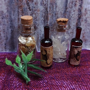 Miniatura a escala 1:12 Material de brujería tienda muebles juguete para decoración de Halloween - Product Image 5