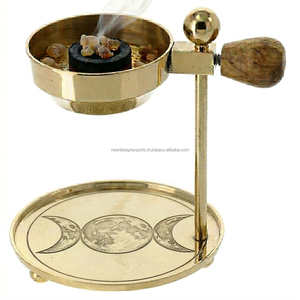 Brûleur d'encens en laiton durable et réglable, écologique, avec fonction anti-odeur pour une utilisation printanière et estivale - Product Image 5