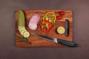 Planche à découper en bois écologique, antidérapante, légère, passe au lave-vaisselle, durable, pour couper facilement les légumes et les fruits, pour la cuisine quotidienne - Product Image 4