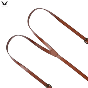 สินค้ามาใหม่ สายเอี๊ยมหนังแท้ทรงวินเทจสีน้ำตาลคุณภาพสูง รุ่น Y-Back สำหรับผู้ชาย แบรนด์ Raccoon Sports รุ่น RS-LS-5204 - Product Image 6