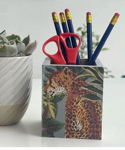 MDF Pen Holder <b>Desk</b> Stationary Accessories and Pen Organizer Pencil Stand Holder for Home Office Use - Product Image 5