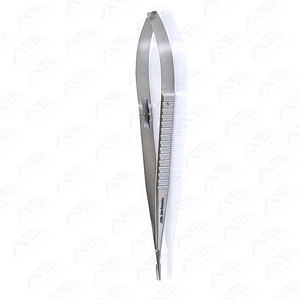 Porte-aiguille micro-ophtalmique Castroviejo à mâchoires droites en acier inoxydable avec revêtement TC, 6,25 pouces (16,5 cm) - Product Image 4