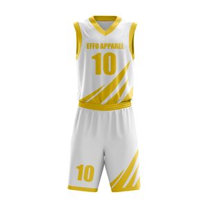 Uniformes de Baloncesto Deportivos al por Mayor, Conjuntos Personalizados con Logotipo Impreso, Calidad Premium, 100% Poliéster, Secado Rápido - Product Image 1