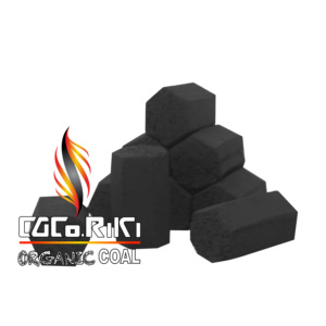 Carbón Vegetal Negro para Barbacoa Coco Riki, Briquetas de Cáscara de Coco Hechas a Máquina, 7000-8000 Kcal/Kg - Product Image 3
