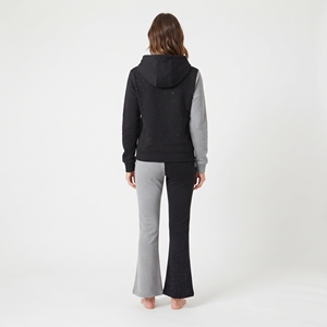 Conjunto Deportivo de 2 Piezas para Mujer, 100% Algodón, Sudadera con Pedrería y Pantalones, 2 Tonos, Ropa Casual de Invierno - Product Image 6