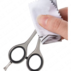 Professional <b>Beard</b> Grooming <b>Scissors</b> 6 Inch Japanese Steel Barber Shears with PU Leather Storage Pouch - Product Image 5
