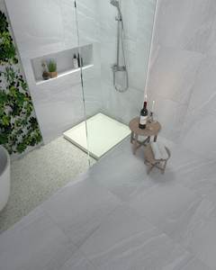 Nuevos azulejos de suelo de porcelana esmaltada mate cuadrada de alta calidad de 600x600 de Vietnam, gris claro, aspecto de piedra, antideslizante, antibacteriano moderno - Product Image 1