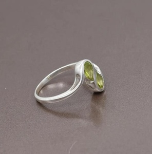 Natural Peridot Gemstone <b>Ring</b> 925 Sterling Silver Handmade Filigree <b>Statement</b> <b>Ring</b> for Women - Product Image 6