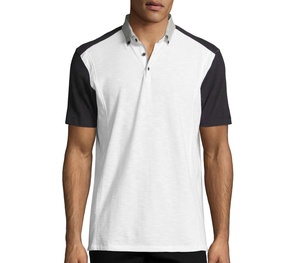 Camiseta de Manga Corta de Alta Calidad Antiarrugas de Secado Rápido para Hombre, Logotipo Bordado Personalizado, 100% Algodón, Tejido Piqué Estampado - Product Image 1