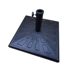Base per ombrellone da 42 libbre quadrata in resina da esterno resistente e resistente alle intemperie - Product Image 2