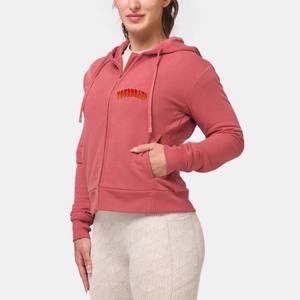 Sudadera con Capucha de Alta Calidad, Estilo Urbano, Corte Regular, para Gimnasio y Entrenamiento, con Cierre, Forro de Felpa de Algodón, Chaqueta Corta para Chicas - Product Image 1