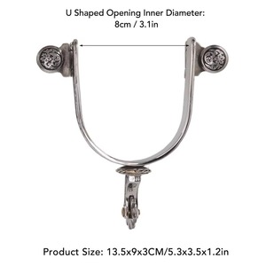 Customizable Stainless Steel Horse Riding Spurs for Cowboy Boots Durable Equine Products Professional <b>Equestrian</b> Gear - Product Image 5
