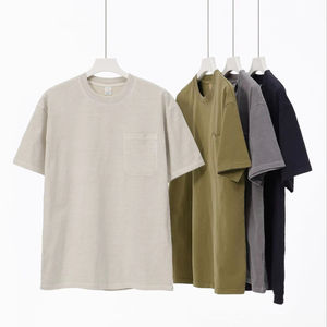 Camiseta de algodón para hombre con cuello redondo, camiseta de algodón premium de manga corta, camiseta clásica informal de algodón, camiseta de algodón extragrande - Product Image 3