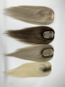 Extensiones de Cabello Humano Remy Virgen de Baja Densidad, Fáciles de Usar, Base de Seda de 3x5 Pulgadas, Cabello Europeo Natural - Product Image 2