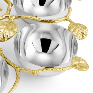 Bol à fruits en aluminium, centre de table moderne, luxe décoratif, or, écologique, durable, 2026 Saleem International - Product Image 3