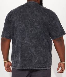 Men Street Wear Cotton T Shirt Custom 250 GSM Vintage Acid Wash T Shirt Heavy <b>Weight</b> Oversized <b>Blank</b> T Shirts For High Quality - Product Image 4