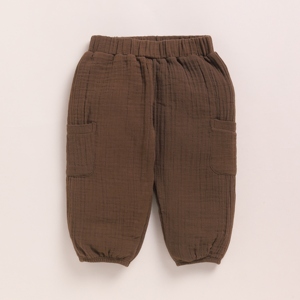 Pantalones de salón de muselina orgánica Cocoa Whisper Pantalones cortos y pantalones de bebé de calidad superior - Product Image 2