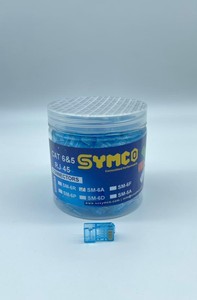 หัวต่อ SYMCO Cat6 RJ45 แบบ 8P8C สำหรับสายอีเธอร์เน็ต Cat5e/Cat6  ประสิทธิภาพสูง - Product Image 4