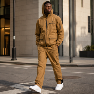 Chándal Retro de Nylon Impermeable con Diseño de Paneles y Mangas Raglán, Etiqueta Tejida Personalizada, Fabricante OEM, Ropa Urbana, Nuevo - Product Image 6
