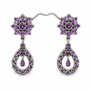 Boucles d'oreilles pendantes en argent oxydé, style bohème, pour femmes, vente en gros, fournisseur et fabricant, stock disponible, best-seller - Product Image 1