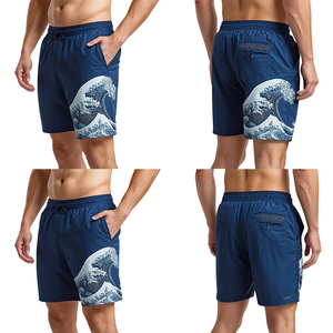 Shorts de Baño Modernos para Hombre con Estampado Digital Premium, Tela Ligera de Secado Rápido y Estilo Deportivo para la Playa - Product Image 2