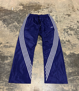 White Stripe Canvas Track Pants Men Lightweight Breathable Eco-Friendly Quick Dry Loose Fit <b>Drawstring</b> Closure Casual <b>Trousers</b> - Product Image 6