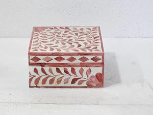Caja de Joyería Decorativa Hecha a Mano con Diseño Marroquí de Flor de Amor con Incrustaciones de Hueso Ecológica, Decoración para Mesa del Hogar, Año Nuevo - Product Image 3