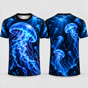 Camisetas Sublimadas Transpirables de Talla Personalizada para Hombre, Venta Caliente, Alta Calidad, Servicio OEM, Diseño Animal, 100% Poliéster, Ecológicas, de Secado Rápido - Product Image 2