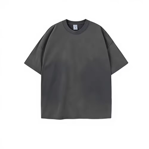 T Shirts Custom Logo Oversized <b>Plus</b> <b>Size</b> Sports T-Shirt Blank for Men Hip Hop Drop Shoulder Round Neck Tshirt - Product Image 5