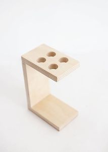 Minimalist Wooden <b>Toothbrush</b> <b>Holder</b> Eco Friendly Bamboo Bathroom Countertop Organizer Stand - Product Image 5