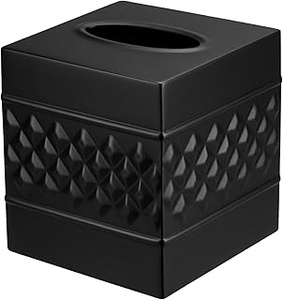 Boîte à mouchoirs en métal moderne, design triangulaire autoportant, finition argentée - Product Image 2