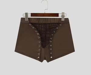 Shorts en jean vintage pour homme, taille mi-haute, fermeture à cordon, respirant, séchage rapide - Product Image 1