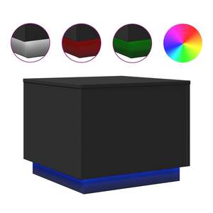 โต๊ะกาแฟไม้สีดำ ขนาด 19.7 นิ้ว X 19.7 นิ้ว X 15.7 นิ้ว - Product Image 2