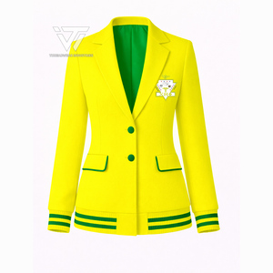Custom Chi Eta Phi XHP Sorority Clothing Embroidered Sleek Varsity <b>Blazer</b> Coat Greek Paraphernalia - Product Image 1