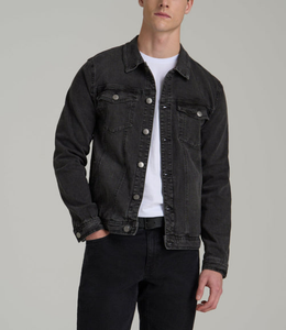 โรงงานผลิตเสื้อแจ็คเก็ตเดนิมผ้าฝ้ายสโตนวอชแบบมีกระดุมและกระเป๋า รับผลิตแบบ OEM ODM แบรนด์ส่วนตัว สั่งผลิตได้จำนวนน้อย พร้อมปักโลโก้ตามแบบ - Product Image 4