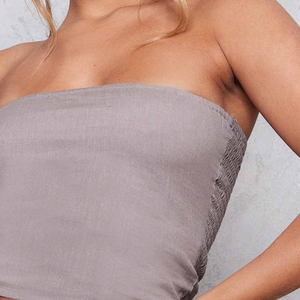 Tops Cortos de Verano 2026 a la Moda para Mujer, Sin Tirantes, Tipo Bandeau, Básicos, Sin Espalda, Sin Mangas, Diseño Lindo para Salir, Talla Única - Product Image 4
