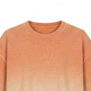 T-shirt oversize délavé au soleil pour femme, en coton doux, col rond, décontracté, mode quotidienne, t-shirt en coton délavé au soleil - Product Image 6